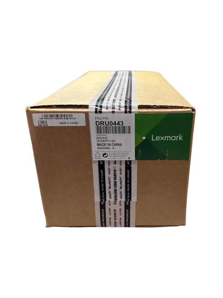Genuine LEXMARK DRU0443 Fuser GJPMV 0XDWW for B2360 S2830 B3465 B3460 NEW SEALED - Image 1 of 4