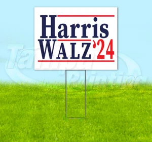 HARRIS WALZ 2024 18x24 Yard Sign Snipe Election President YS00088 - Picture 1 of 4