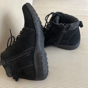 New Propet Womens Size 6 Side Zip Waterproof Suede Boots High-Ankle Shoe Cuff - Picture 1 of 3