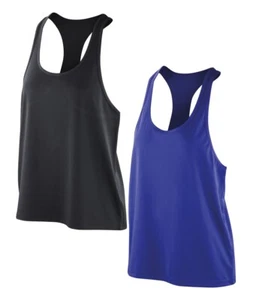 Damas Mujeres Calce Relajado Transpirable Softex Corredor Espalda Chaleco Camiseta sin Mangas de Spiro - Imagen 1 de 3