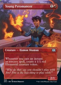 Young Pyromancer x4 4x Borderless Double Masters 2022 casi nuevo como nuevo Magic The Gathering - Imagen 1 de 1