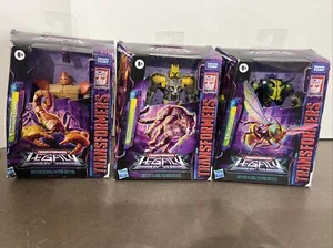 3 Lot Hasbro Transformers Legacy Autobot Nightprowler Buzzsaw SandStorm New - Picture 1 of 11