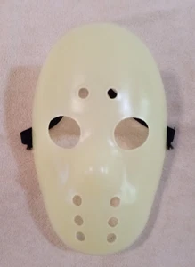 Brilla en la Oscuridad Jason Voorhees Estilo Hockey Halloween Máscara Tamaño Adulto - NUEVO - Imagen 1 de 4