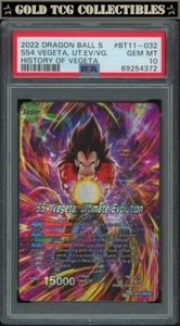 Tarjeta promocional PSA 10 ⭐️SS4 Vegeta Ultimate Evolution History Super DBS DBZ Z Heroes - Imagen 1 de 1