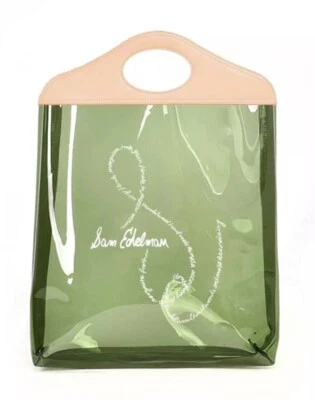 Bolso de Mano Sam Edelman Signature-Edición Limitada-Verde PVC Transparente GWP-(NUEVO CON ETIQUETAS) Foto 1 de 2