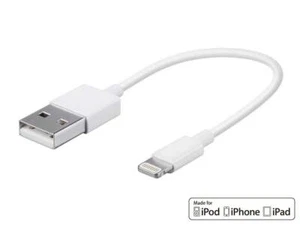 Short 15cm USB Charger Cable for iPhone 8 X 7 6 6S XR 11 SE iPad Original Lead - Picture 1 of 1