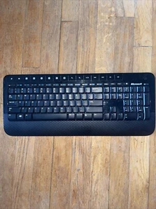 Microsoft 2000 Wireless Keyboard Model 1477 w/o usb receiver 3v 50mA 2018 - Picture 1 of 2