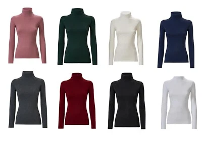 LUPETTO DONNA COLLO ALTO IN ECO VISCOSA CALDA E MORBIDA VESTIBILITA SKINNY RAGNO - Immagine 1 di 2