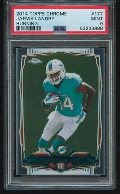 Jarvis Landry 2014 Topps Chrome RC #177 PSA 9 MINT - Image 1 of 2