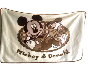 Vintage Mickey & Donald Fleecedecke - Bild 1 von 3