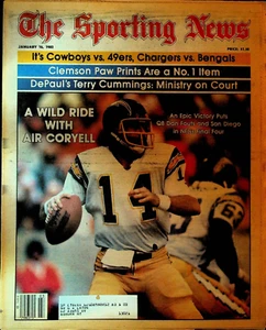 The Sporting News 16. Januar 1982 Dan Fouts Terry Cummings Clemson Tigers - Bild 1 von 1