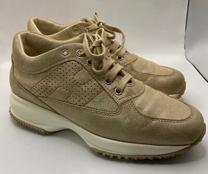 Hogan interactivo mujer 36,5 euros beige, cuero suave italiano brillo dos tonos. - Imagen 1 de 9