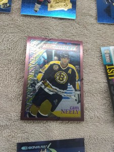 topps finest copper cam neely # 9 with protective in good shape