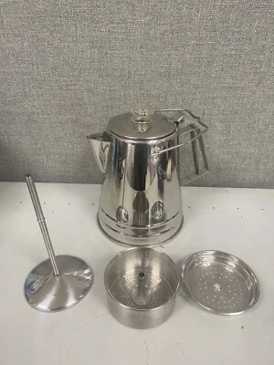 GSI Glacier 14 TAZAS Cafetera Percoladora Acero Inoxidable Buen Estado Foto 1 de 4