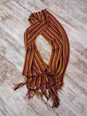 Cejon Rectangle Scarf Fringe Multi Color Stripe Winter Scarf 65 X 9 - Image 1 of 4