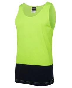 JB's Mens Hi Vis Singlet Trade Yellow Small Workwear Safety - Picture 1 of 2