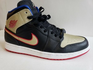Las mejores ofertas en Jordan 1 Mid Negro Oro Rojo | eBay