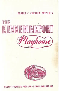PROGRAMMA PLAYHOUSE KENNEBUNKPORT ANNI '60 CON ZASU PITTS KENNEBUNKPORT MAINE - Foto 1 di 3
