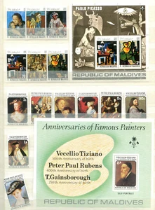 Lot / Sammlung Gemälde / Malediven ** - KW  37,-- €  ( 44179 ) - Picture 1 of 2