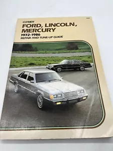 Clymer 1972 -86 Ford Lincoln Mercury Tune Up Repair Manual - Picture 1 of 3