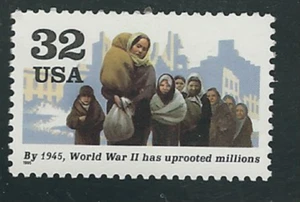 Scott # 2981-g...32 Cent...WW II...Refugees...2 Stamps...MNH - Picture 1 of 1