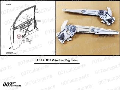 SUZUKI CARRY TRUCK DC51T DD51T Juego de regulador de ventana de puerta izquierda y derecha - Suzuki genuino Foto 1 de 4