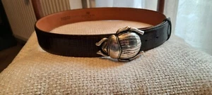 1A Ledergürtel FAUST0 COLATO - Leguan Leder - 85cm - Scarabeus Wechselschnalle - Bild 1 von 6