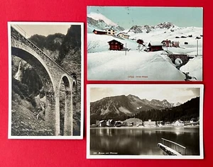 3 x AK AROSA Schweiz 1910/33 Castieler Viadukt, Winteransicht, Obersee  ( 150176 - Bild 1 von 2