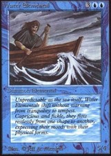 Water Elemental ~ Heavily Played Unlimited MTG Magic UltimateMTG Blue Card