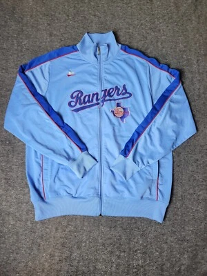 Vtg Nike Cooperstown Collection MLB Texas Rangers Men Sz 2XL Zipper Jacket Rare - Image 1 of 4