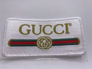 GUCCI NUOVO RICAMATO AZIENDA CUCITO SU NOME TOPPA ETICHETTA - Foto 1 di 1