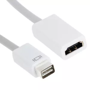 US Mini DVI To HDMI Video Cable Adapter For Apple Macbook MAC Mini - Picture 1 of 7