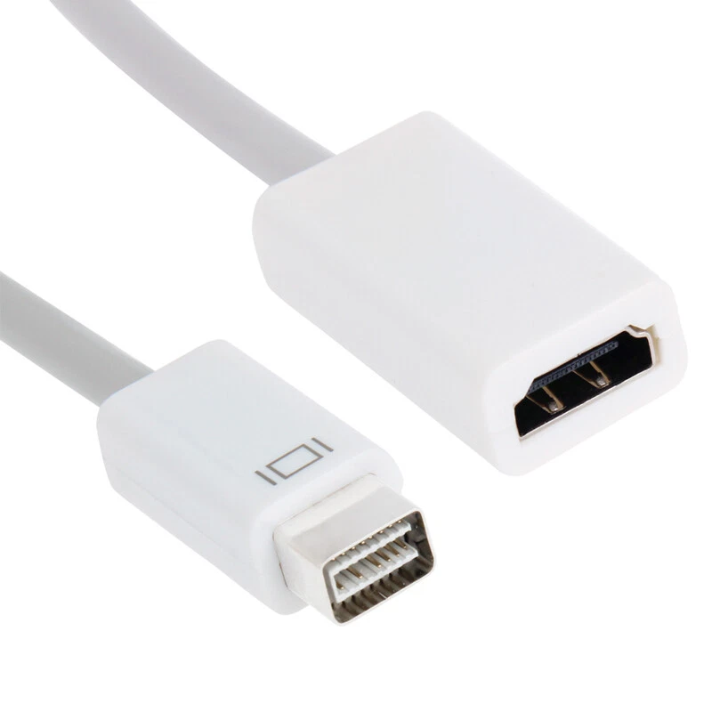 US Mini DVI To HDMI Video Cable Adapter For Apple Macbook MAC Mini - Image 1 of 4