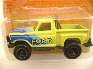 1987 MATCHBOX SUPERFAST #53 FORD F-150 FLARE SIDE PICKUP NEU AUF BESCHÄDIGTER KARTE - Bild 1 von 6