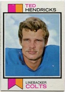 1973 Topps Ted Hendricks Card #430 Baltimore Colts Miami - Picture 1 of 2