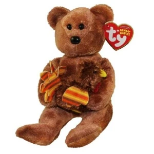 TY Beanie Baby - PILGRIM el Oso (Exclusivo de Internet) 8,5"...NUEVO con etiquetas como nuevas - Imagen 1 de 1