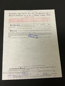 1971 Frank Johnson Floyd Wicker Players Contract Phoenix Giants and SF Giants - Picture 1 of 3
