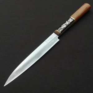 Cuchillo de cocina japonés Sashimi de 5,9 pulgadas Kikuhamon 150 mm doble bisel - Imagen 1 de 10