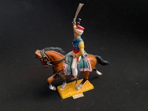 STARLUX EMPIRE PLASTIQUE 1966 / FIGURINE TIMBALIER DU 2ème REGIMENT CARABINIER