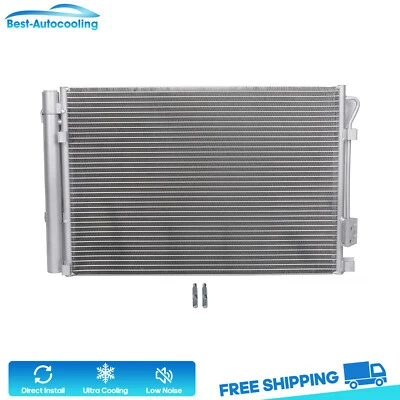 For 2012-2013 Hyundai Accent Veloster Kia Rio Aluminum A/C 3979 Condenser Core - Image 1 of 4
