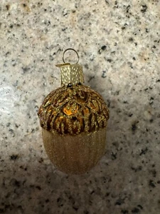 Old World Christmas Acorn Blown Glass Christmas Ornament - Picture 1 of 1