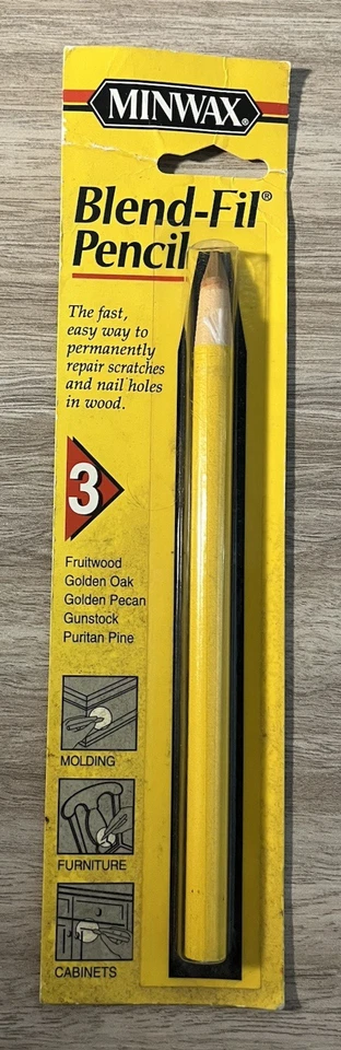 Minwax Blend-Fill Pencil Wood Scratch Hole Repair, #3 Oak Pine Pecan￼￼ Fruitwood - Image 1 of 1