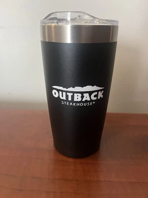 Outback Steakhouse Stainless Steel Travel Mug Cup Insulated 20 oz - NEW - Image 1 of 4