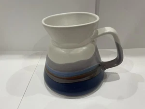 Vintage OTAGIRI Japanische Steinzeug Keramik Kaffee Tee Becher Tasse Wellige Farben - Bild 1 von 7