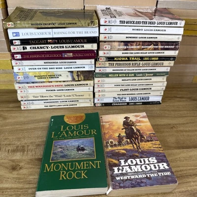 Lot X 30 Louis Lamour Paperback Lot Vintage Western Paperback — 第 1/4 张图片