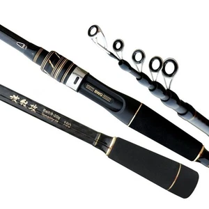 Telescopic Fishing Rods Spinning Poles Fast Carbon Fiber Rod 1.8m-3.0m Portable - Picture 1 of 14