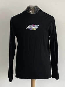 Santa Cruz Skateboards Long Sleeve 100% Cotton Skate Hand Logo Medium Black - Picture 1 of 11