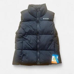 Columbia Omni-Shield Black Puffer Vest (M) – Water Repellent, Regular Fit - Picture 1 of 8