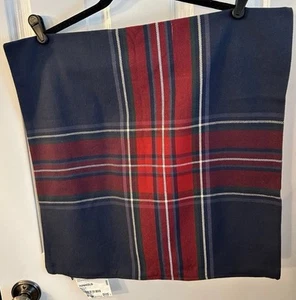 IKEA Junhild Tartan Plaid Pillow Cover 20" x 20" Square Lodge Holiday EUC - Picture 1 of 9