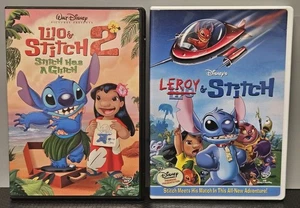 Disney Lilo And Stitch 2 Stitch Has A Glitch And Leroy And Stitch DVDs - Imagen 1 de 14